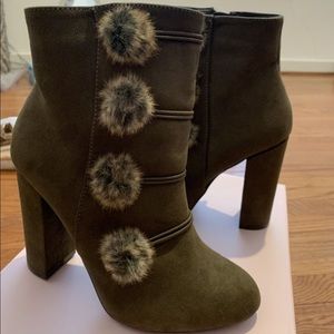 Military green booties